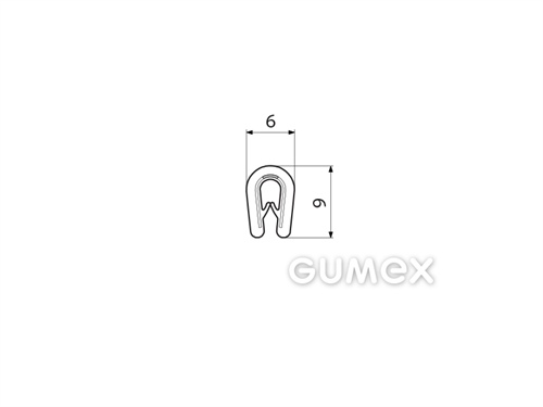 GUMMIPROFIL PIRELI U-FORM - DICHTUNG MIT ARMIERUNG - PVC